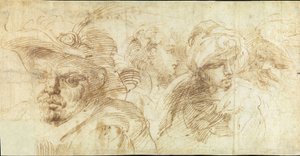Estudios de cabezas de Francesco Brizio